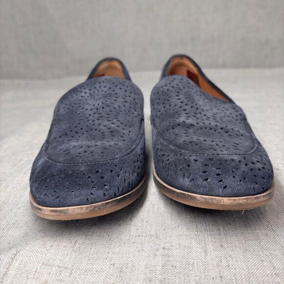 Clarks Trish Calla Loafer Blue Suede Slip On Sunburst Corpcore Women's‎ Size 8 - Picture 4 of 11